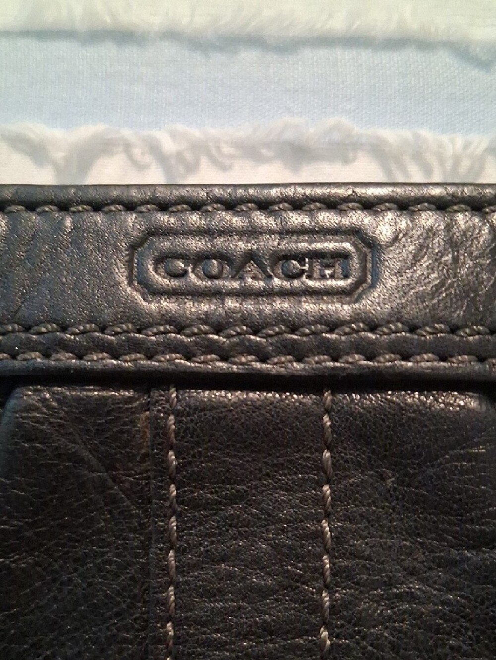 Black Coach Wristlet **Firm Price ** - Picture 3 of 10